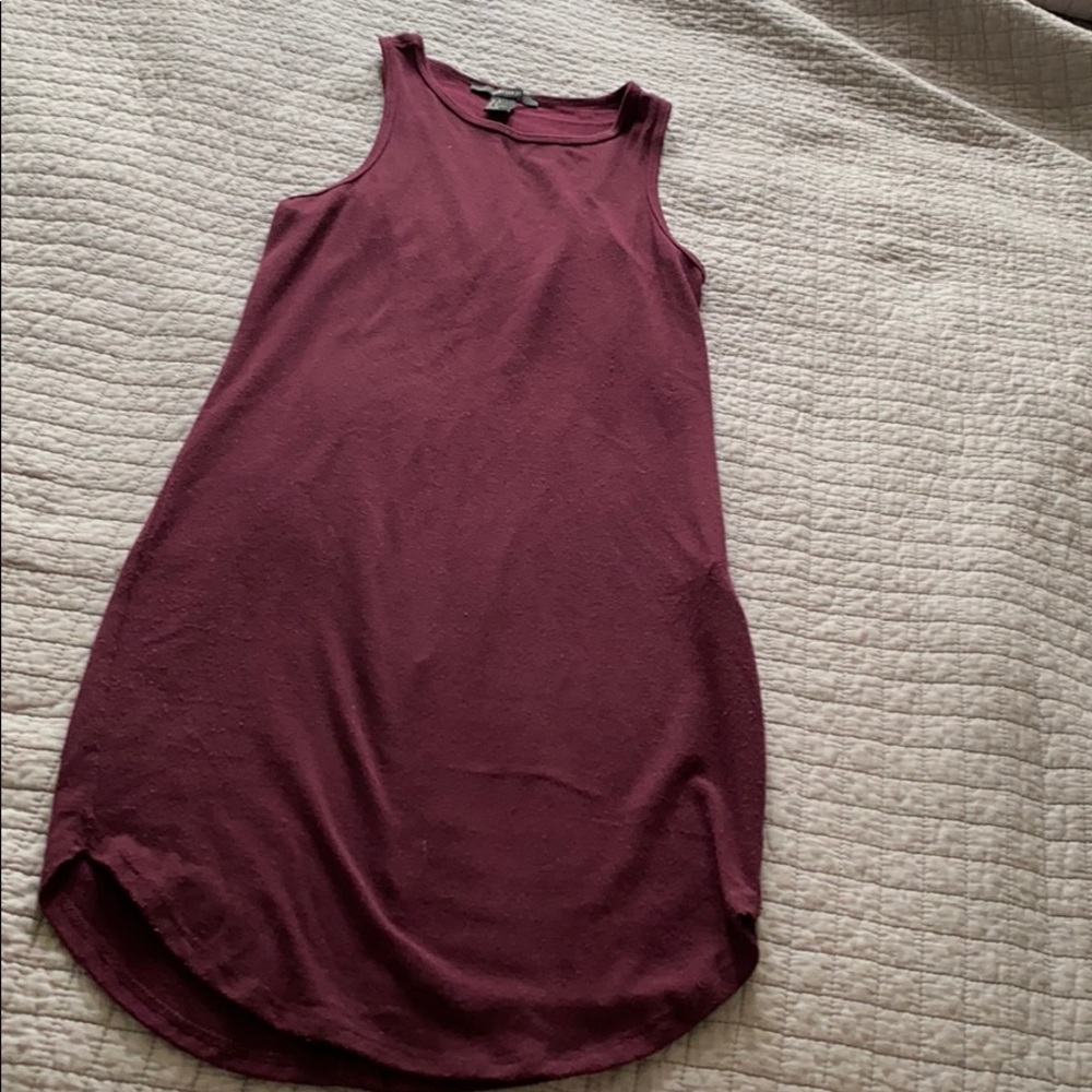 Burgundy dress